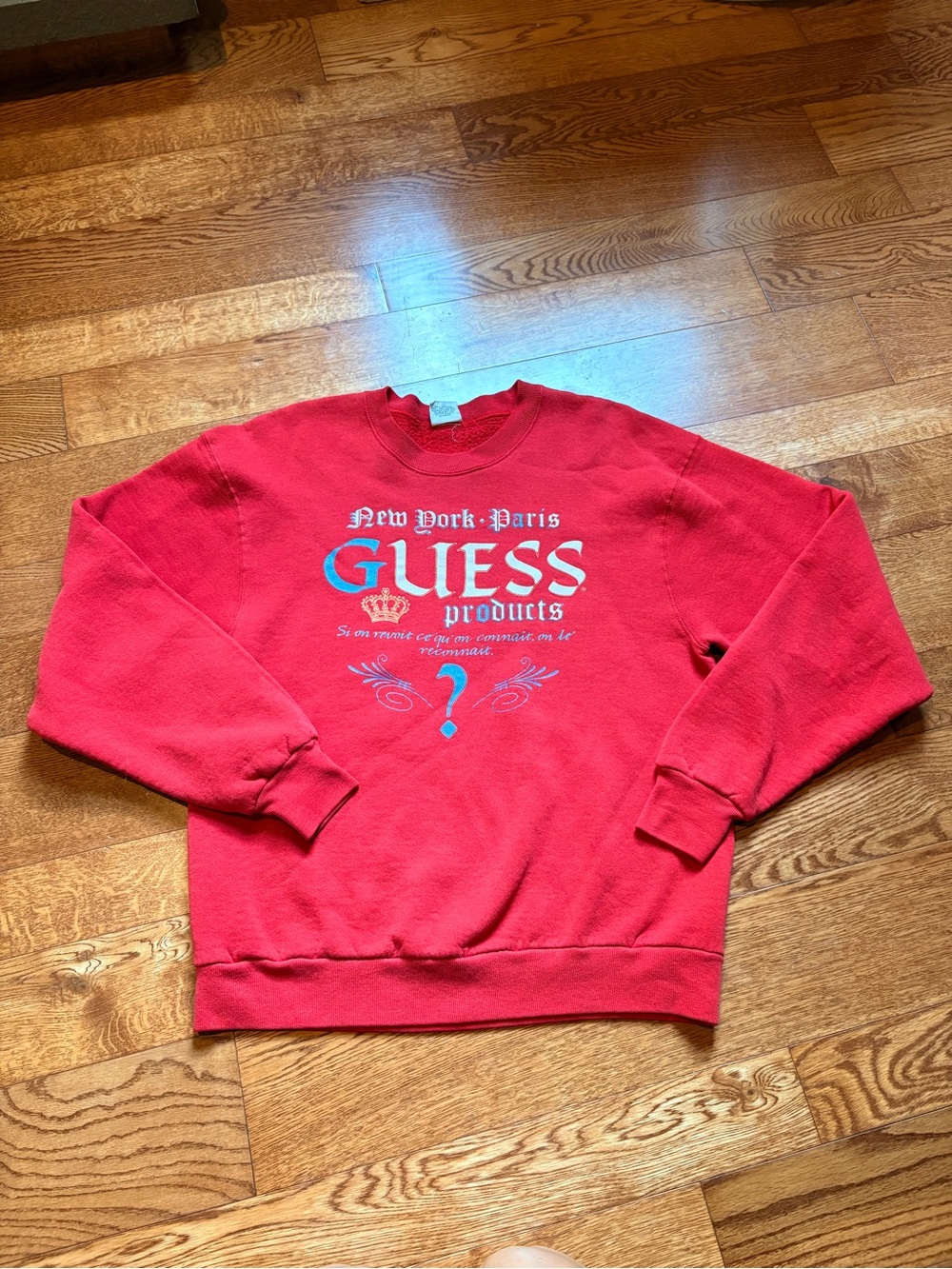 Vintage GUESS Red Crewneck Sweatshirt